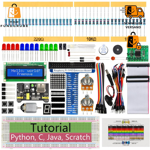 Raspberry starter kit 4 - pi, b