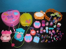 Polly Pocket Sammlung  lot Konvolut Spieleset 18 Figuren & viele Tiere