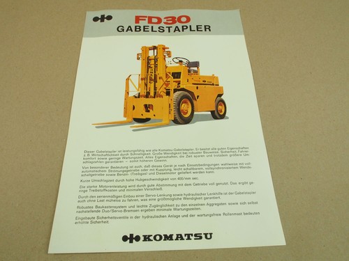 Prospekt komatsu fd30 - komatsu,