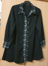 SHEIN curve Stretch  Jacke schwarz mit Karomuster weiß Gr: 48 Herbst/Winter