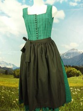 TOP traditionell Vintage Handarbeit langes Winter Dirndl mit Schürze DK795 Gr.36