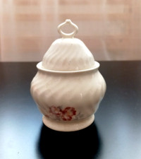 Apulum Porzellan Zuckerdose – Elfenbeinfarben, ca. 1960er Jahre