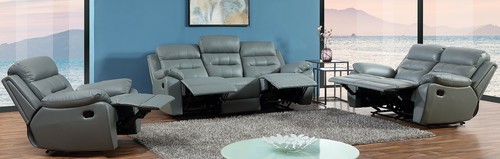 Ledergarnitur sofa set - ledergarnitur, 3-2-1,