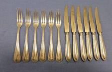 Alekto 90 -  antikes Obstbesteck  - Kuchenbesteck - 12 teilig - Perlrand