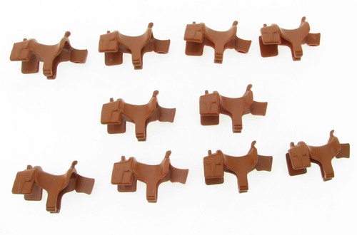 10x playmobil sattel braun - 10x,
