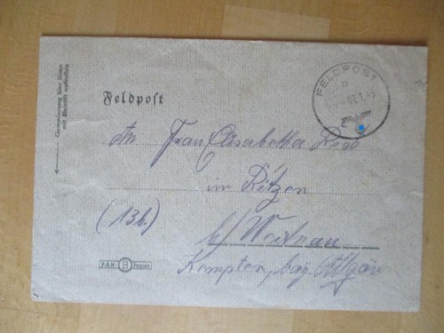 Feldpostbrief v - (x1161),