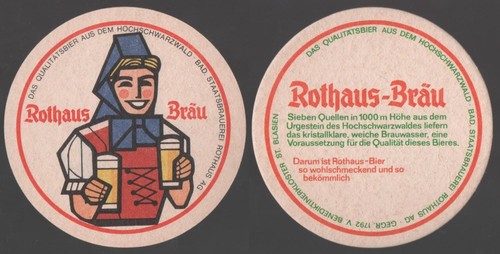 Alter bierdeckel badische - alter,