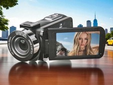 8K Ultra HD Video Kamera 64MP Camcorder, 18X optischer Zoom, Touch Screen, Wifi