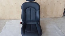 Fahrersitz vorn links Sitz Leder Schwarz Kopfkissen Mercedes Sportcoupe W203