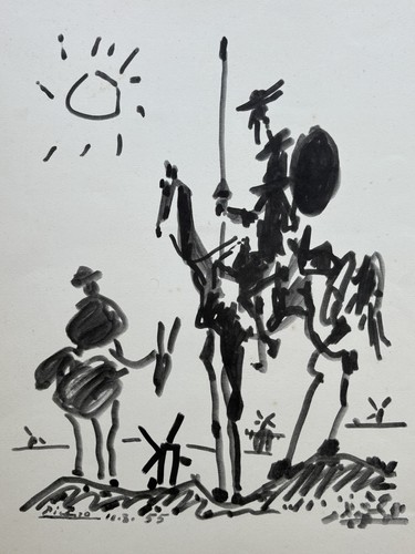 Don quixote lithographie pablo - don,