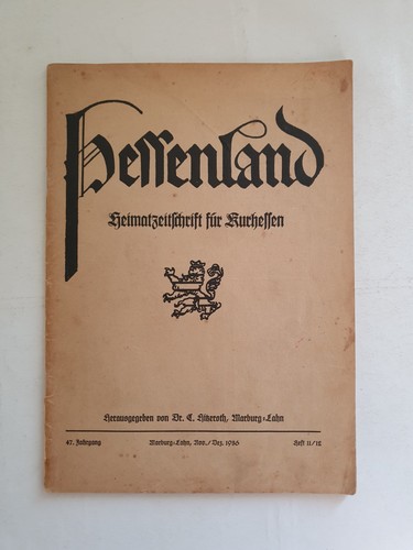 Hessenland heimatzeitschrift - hessenland,