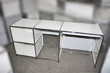 USM Haller Sideboard mit Schreibablage Reinweiss Tablarauszug Sekretär Regal