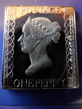 Feinsilber-Briefmarke-Great