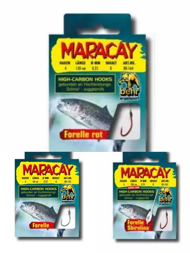 Maracay forellen vorfachhaken - forellen,