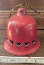 große Glocke aus Keramik rot Durchmesser 13 cm #57