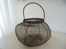 Alter Drahtkorb Eierkorb Shabby Frankreich Vintage Brocante Zwiebelkorb Landhaus