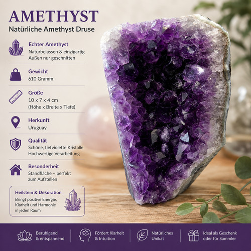 Amethyst druse uruguay - amethyst,