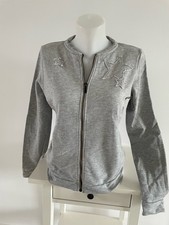 Esprit by Edc Sweatshirt Jacke Bomberjacke Gr S Grau