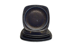 Langenthal Ocean Blue 2 Speiseteller 3 Kuchenteller - eckig 22cm bzw. 19cm