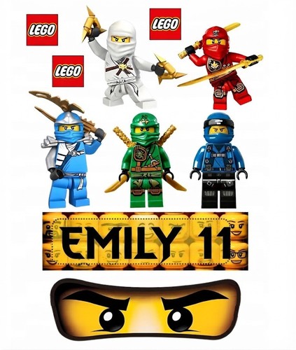 Tortenaufleger ninjago torte - ninjago,