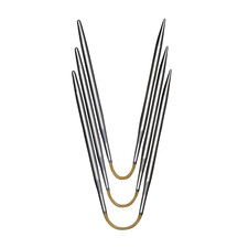 Addi 160-2 CraSyTrio SHORT 21 cm / Biegsame Stricknadeln/Nadelspiel