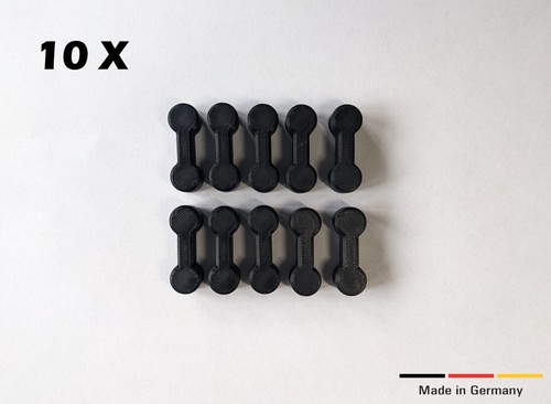 10x verbindungsstücke schwarz - 10x,