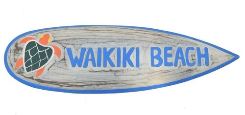 Surfboard waikiki beach deko - surfboard,