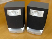 2 Lautsprecherboxen PHILIPS Bassreflex 31 x 22 x 23 cm