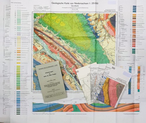 Geologische karte freden - geologische,