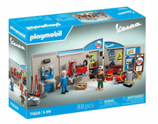 PLAYMOBIL 71620 Werkstatt 60s Vespa Garage 2 Figuren Roller Kompressor Zub. NEU