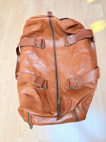 Leder reisetasche weekender - leder, /