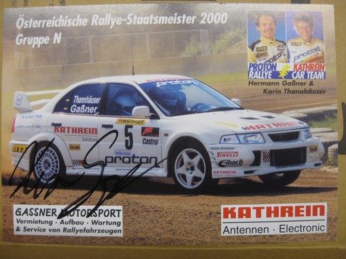 Orig rallye autogrammkarte - orig.,