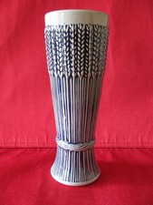 Original GERZIT Vase der Marke GERZ West -Germany / Farbe: blau/grau