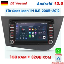 Für Seat Leon 1P1 1M1 2005-2012 Carplay Android13 Autoradio GPS NAVI SWC BT DAB+