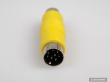 8 Pin Mini DIN Female S-Video to Composite Chinch RCA Video Adapter S-VHS, NEU