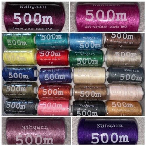 Nähgarn 500m 100 polyester - 500m,