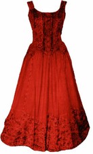 Gothic Mittelalter Ethno Kleid Audry bestickt Zier - Schnürung 36 38 40 42