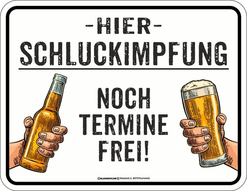 Sprüche schild schluckimpfung - sprüche-schild,