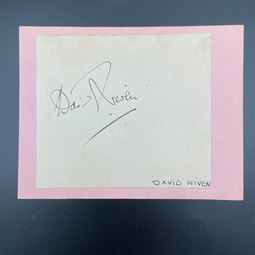 David niven autogramm - david,