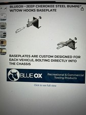 Blue Ox Bolt-On Steel Tow Bar