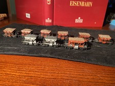 Spur N Roco Trix 9 Schotterwagen DB beladen ohne OVP aus Sammlung