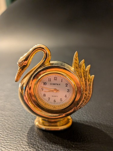 Miniatur uhr goldfarben - miniatur,