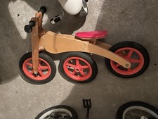 Kinderlaufrad Laufrad Kinder Fahrrad Lernlaufrad Holz Holzlaufrad Bike +Ersatz 
