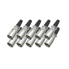 10x XLR Stecker 3 polig