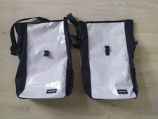 2x FISCHER Kurier 18L Gepäckträgertasche - Weiß