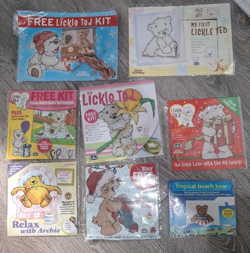 Teddybär kreuzstich sticksets - kreuzstich,