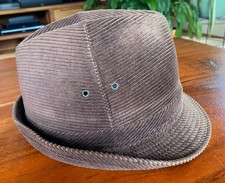 Herrenhut Trilby Cordmuster braun Gr. 58 gut