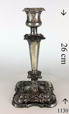 Kerzenständer Kerzenleuchter 1-flammig Kupfer mit Versilberungsresten ? Robust