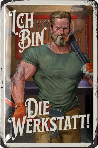 Retro blechschild ich - retro, die