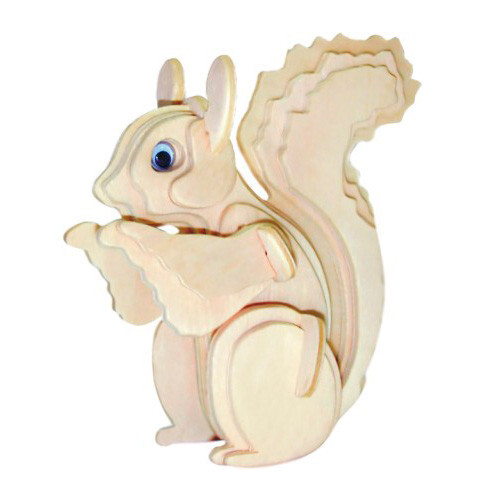 Eichhörnchen holzbausatz - 3d,